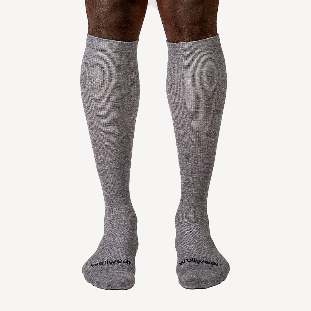 Merino Wool Blend Travel Compression Sock Bundle (4 Pack) - Wellwear Socks