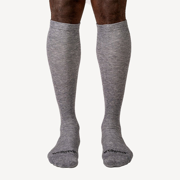 Merino Wool Blend Travel Compression Sock Bundle (4 Pack) - Wellwear Socks