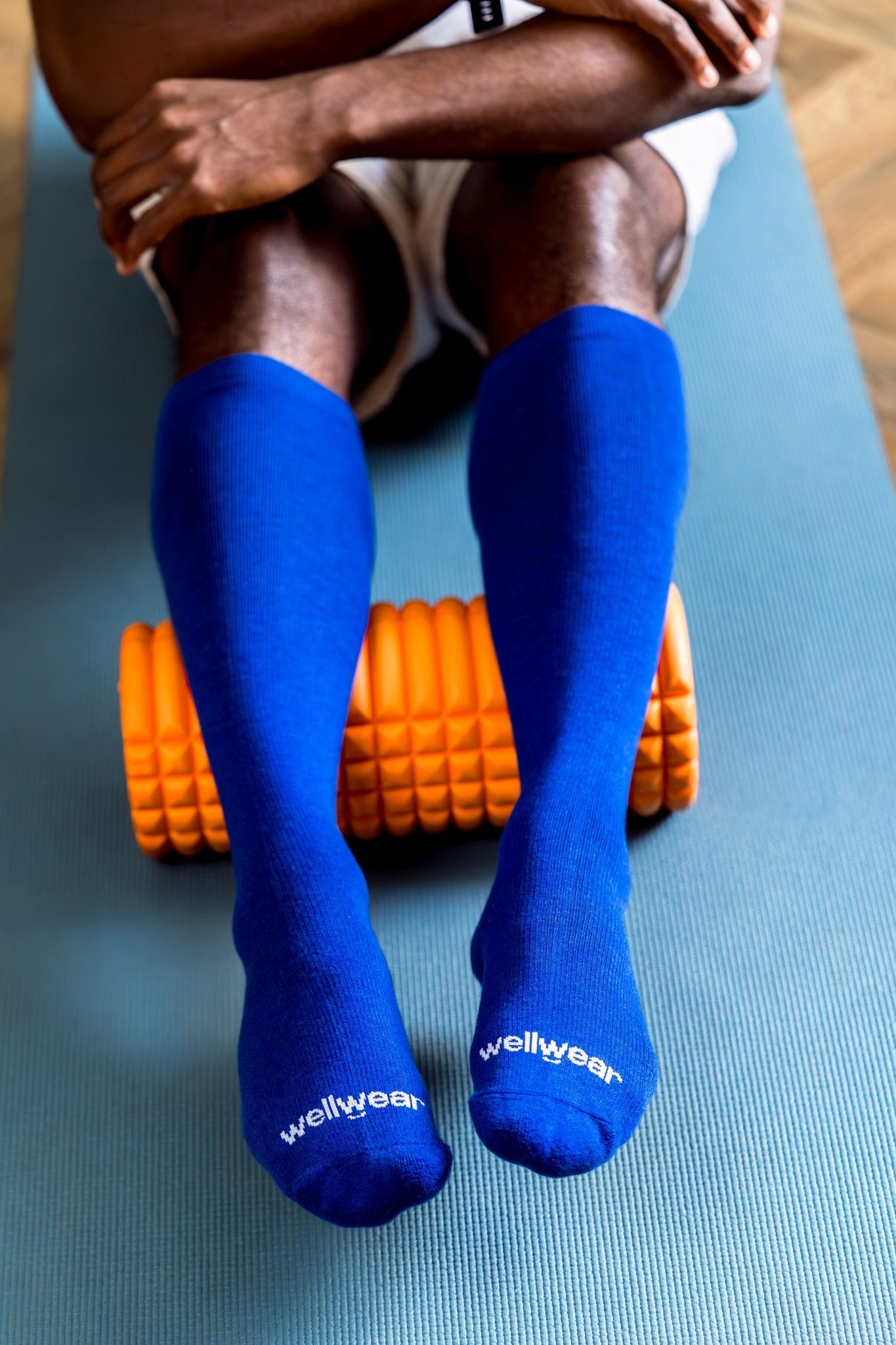 Midnight Blue Compression Socks (Merino Wool Blend) - Wellwear Socks