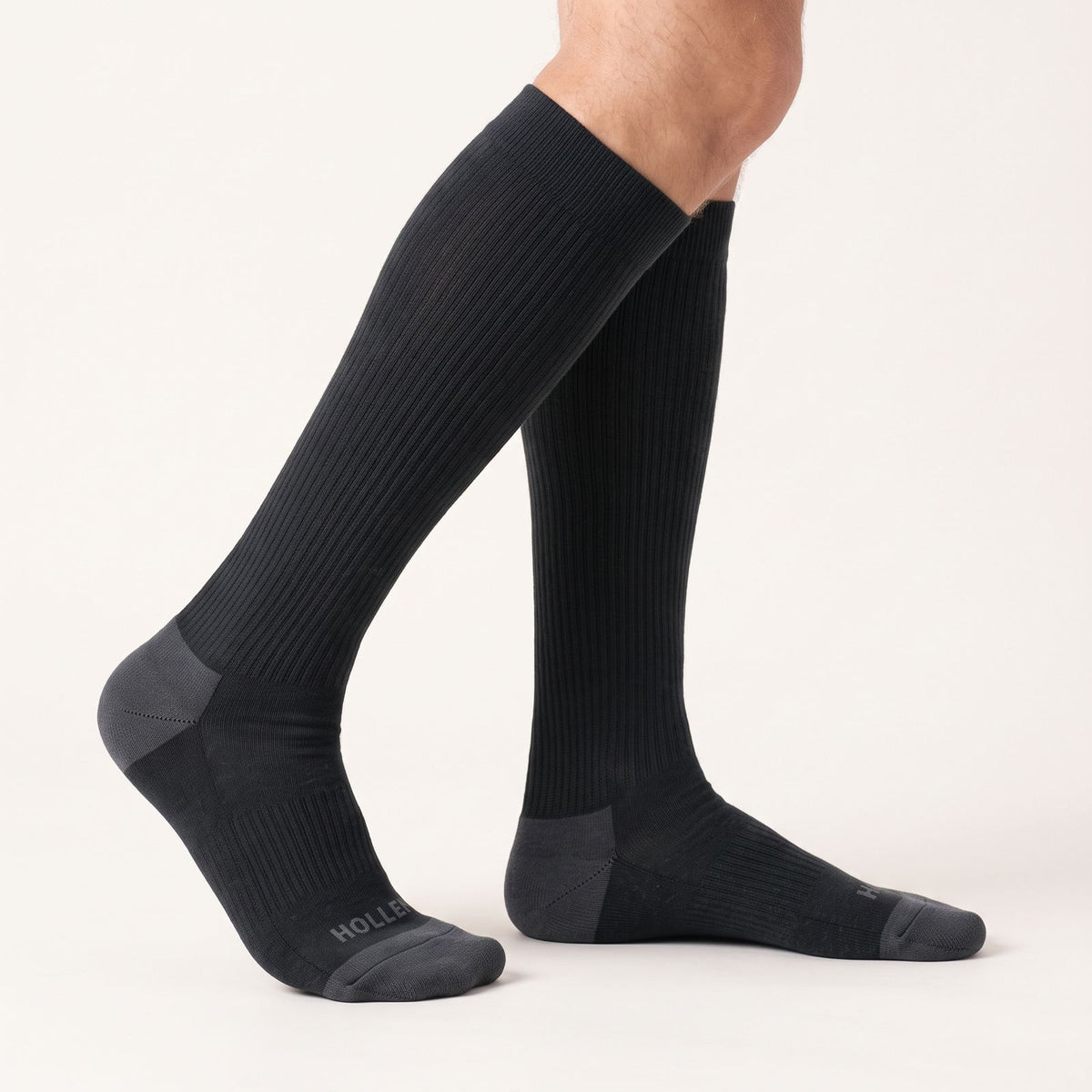 Black Hollen knee-high socks